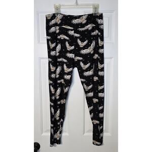 Charlie's Project Women's Leggings OS Owls One‎ Size Tall & Curvey Plus